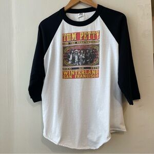 Vintage Tom Petty And The Heartbreakers Band T Shirt Long Sleeve Raglan Sz Large